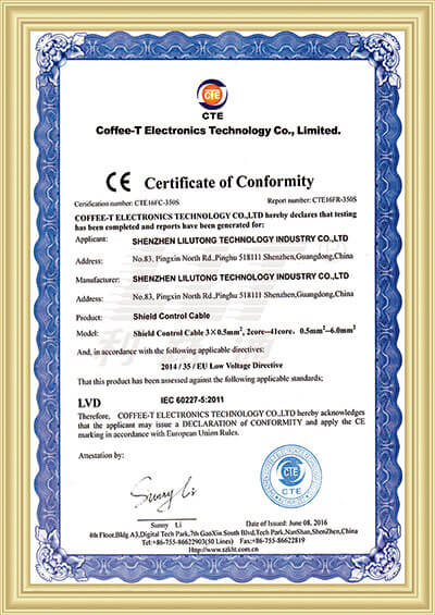 Shielded control line